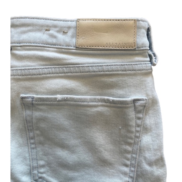 All Saints Mast Cropped Light Wash Jeans - Picture 8 of 10